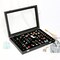 100 Slots Ring Display Case with Transparent Lid Ring Storage Box Ring Holder Case For Store Display Home Jewelry Storage Display Ring Organizer Earring Holder Display Tray